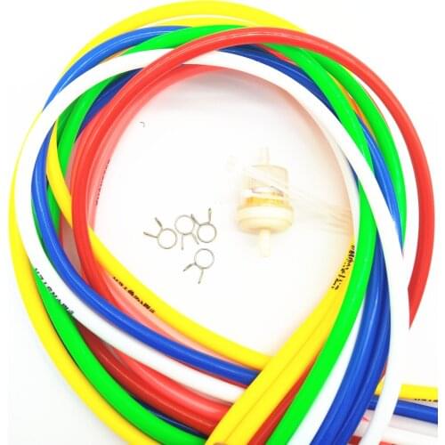 2M Motorcycle Fuel Hose Oil Tube Filter Pipeline Rubber for Orange Kawasaki Yamaha Honda Ducati Suzuki Aprilia KTM bmw