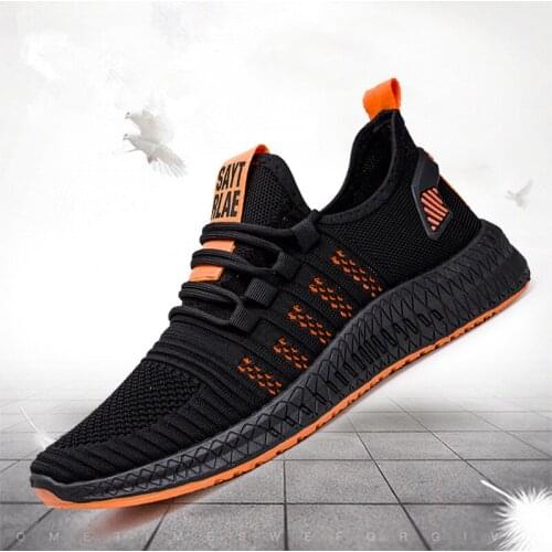 2020 Spring and Summer Mens Shoes Version Fashion Mens Sports Casual Running Shoes Spring Breathable Mesh Thin Shoes