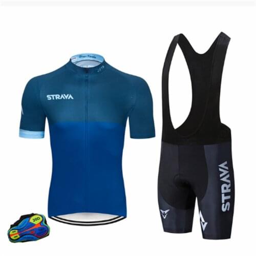 STRAVA 2021 New Wholesale Custom Short Sleeve Sets Air Permeability And Quick Drying Bike Clothing Cycling Jersey For Men Suits