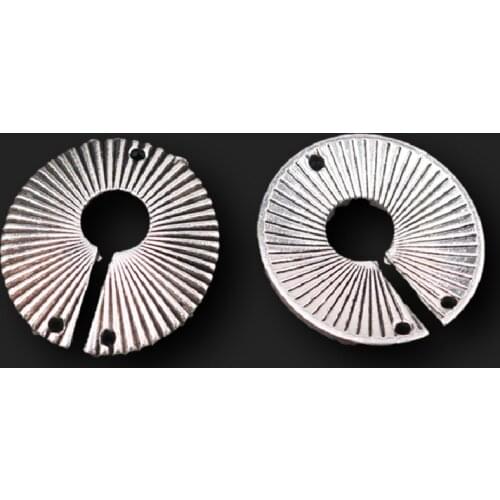 10pcs Silver Plated Geometric Fan Connectors Bohemian Style Earrings Bracelet Metal Accessories DIY Charms Jewelry Crafts Making