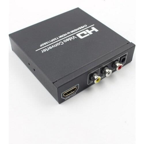 Quevinaldhl or fedex 20pcs HDMI Converter CVBS HDMI to HDMI Converter Adapter Composite CVBS to HDMI 720P/1080P Convert NTSC/PAL