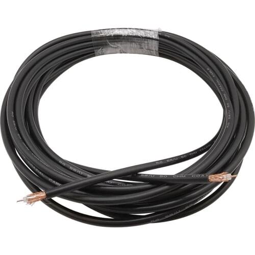 RF Coaxial Cable RG-58 RG58 RG58U Cable Wires Black RG58/AU Pure Copper Coaxial Cable