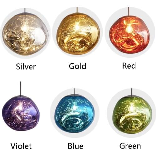 Nordic Glass Lava E27 Pendant Lights Lighting Pendant Lamps for Home Decor Living Room Bar Cafe Loft Kitchen Fixtures Hanglamp