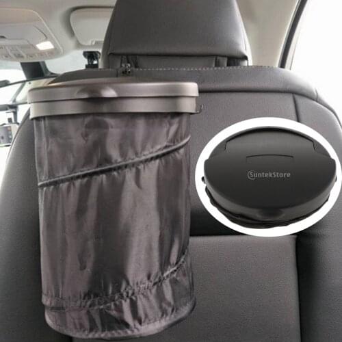 Foldable Car Dust Bin Storage Bucket Trash Can Container Pop Up Garbage Bag