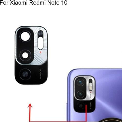 2PCS High quality For Xiaomi Redmi Note 10 5G Back Rear Camera Glass Lens test good For Xiao mi Redmi Note10 Replacement Parts
