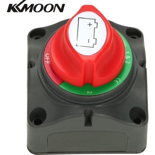 Universal 12V/24V Battery Isolator Master Cutoff Cut Off Power Kill Switch Waterproof Cover for Isolator Marine Car Boat