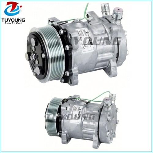7H15 6008 Universal air conditioning compressor for LEIHBERR 24V 119mm 8PK R134a VERT O-RING EAR