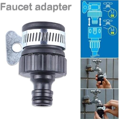 Universal Plastic Faucet Adapter Car Wash Facet Connector Clamp Garden Water Connectors Watering Irrigation Adapter newcomer
