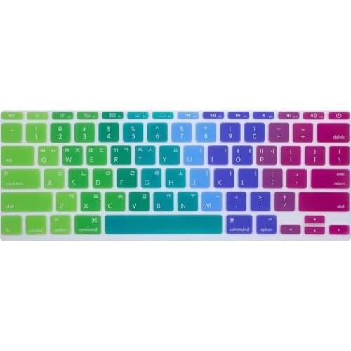 Korean Language Keyboard Cover Protector Silicone Skin Protective Film For Mac Book Air 11" 11.6 A1465 A1370 US Version