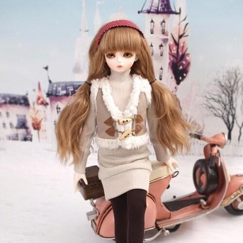 1/4 scale nude BJD doll Cute pretty girl BJD/SD Resin figure doll Model Toy gift.Not included Clothes,shoes,wig A0405KDF MSD