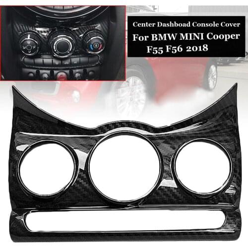 1pc Car Carbon Fiber Center Dashboad Console Cover Trim ABS Plastic Car Styling For BMW MINI Cooper F55 F56 Accessories