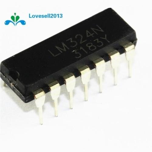 10PCS LM324N LM324 DIP-14 Low Power Quad Op-Amp IC
