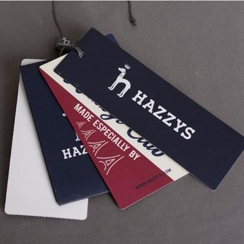 500pcs/lot Customized tag paper tag clothes swing hangtag garment printed paper tags price tag