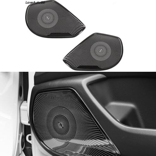Car Interior Door Stereo Speaker Audio Ring Cover Sound Frame Decoration Trim For Honda Accord 10th 2018 2019 2020 2021