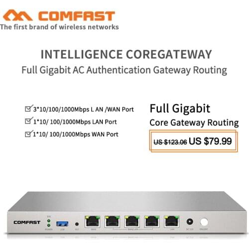 COMFAST 880MHz Gigabit Wifi AC Router Seamless Roaming/ Multi WAN/Load Balance QoS PPPoE 4 Wan LAN Port gateway routing CF-AC50