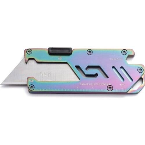 EDC Multifunctional Bottle Opener Multipurpose Blade Stainless Steel Knife Letter Package Opener Paper Pocket Knife Cutter