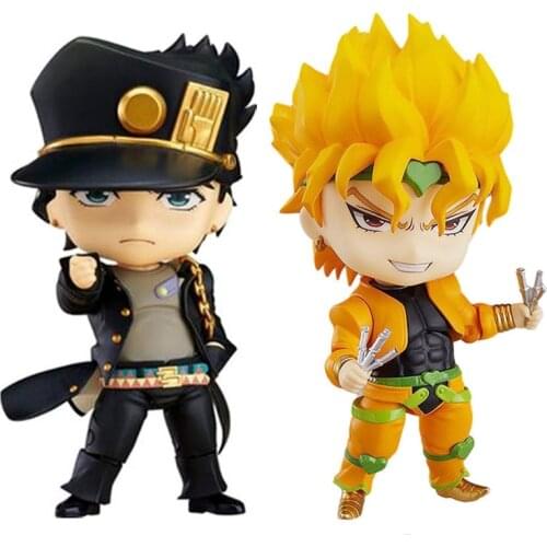 Anime JOJOS Bizarre Adventure Action Figure Toy Kujo Jotaro Dolls Face Change Collectible Figurine Toys 10cm
