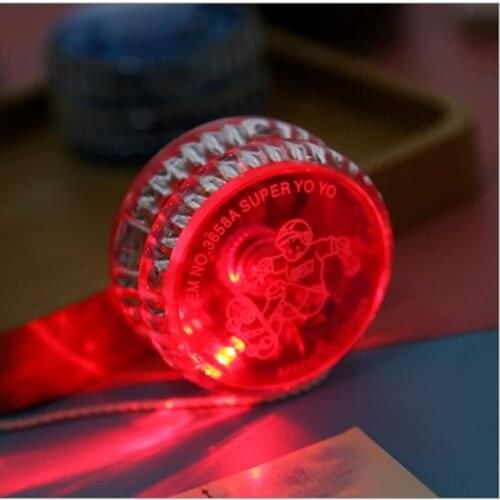 Kids Interesting Plastic LED Luminous High Speed Yoyo Ball Colorful Flash Toys Children Favorite Childhood Game Gifts