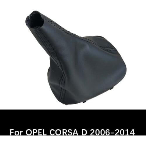 For OPEL CORSA D 2006 2007 2008 2009 2010 2011 2012 2013 2014 Car Shift Gear Knob Gaitor Leather Boot