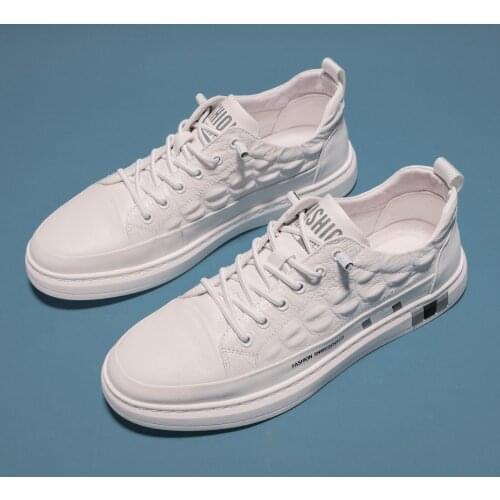 New Men Leather Casual Shoes Genuine Leather Crocodile Print Luxury Flat Skate Shoes Autumn Man Sneakers Comfortable Loafers