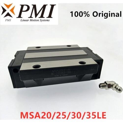 Taiwan PMI MSA20LE MSA25LE MSA30LE -N linear guide slider carriage block bearing for CNC router