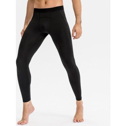 Men Compression Tight Leggings Running Sports Male Gym Fitness Jogging Pants Quick Dry Trousers Workout Training Elastic Bottoms