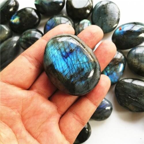 Raw Gemstone Natural Crystal Moonstone Ornament Polished Quartz Labradorite Handicraft Fish Tank Decorating Stone Healing Stone