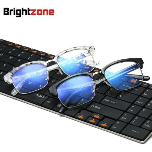 2017 New ArrivalAnti-blue Rays Blue Light Filter TR90 Plain Eyeglasses Clear Plano Computer Eye Glasses Men gafas oculos de grau