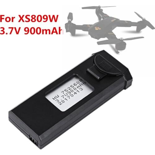 Original Visuo 3.7V 900mAh 30C Lipo Battery Accessory for XS809 XS809HC XS809HW XS809W Foldable RC Quadcopter Drone