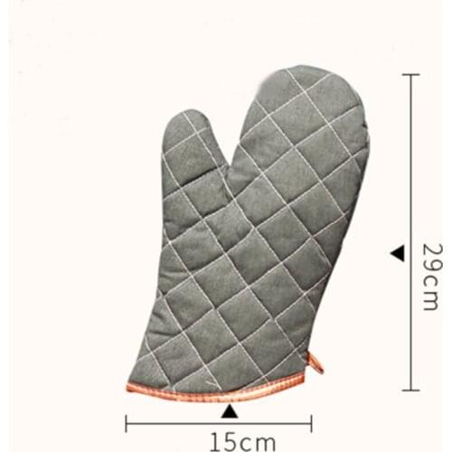 1pair Fire Gloves High Temperature Resistant Gloves Microwave Oven Proof Working Gloves