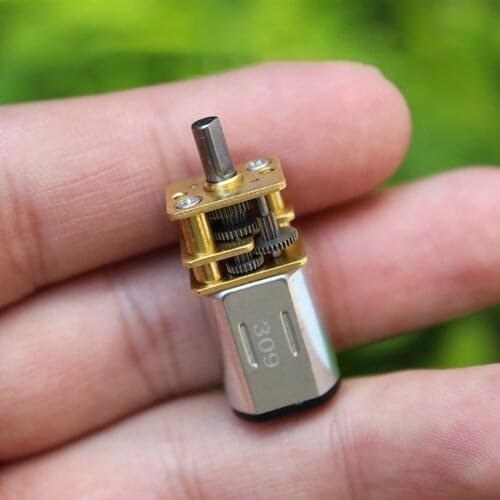 Precision N20 Gear Motor Mini Full Metal Gear Reducer DC3V 3.7V 5V 6V DC Motor Speed Reduction 55-110 rpm, Shaft Diameter 3mm