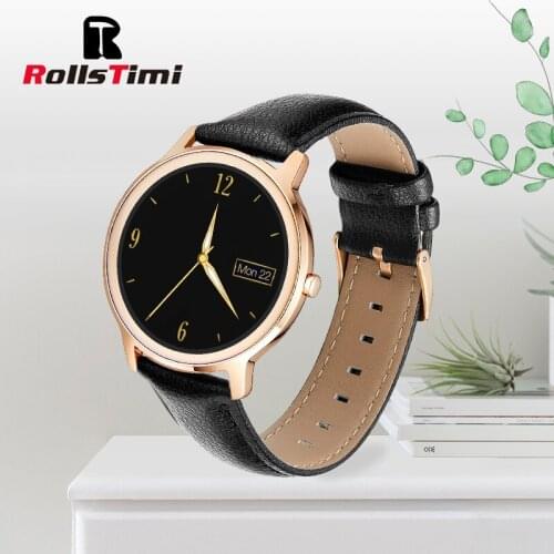 Rollstimi Smart Watch Men Lady Smartwatch ECG Fitness Tracker IP 67 waterproof 1.10 inch touch screen for Android and iOS
