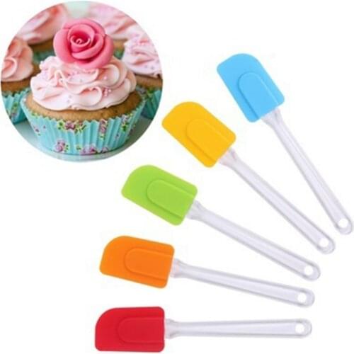 Heat Resistant Silicone Cake Baking Butter Spatula Mixing Kitchen Tool Portable Picnic Cooking Tool Home Kitchen Accessories