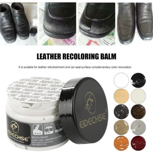 50ML Sofa Chair Bag Repair Balm Faded Worn Leather Dye Colour Restorer Household Leather Color Repair Cream 11 Colors Choices