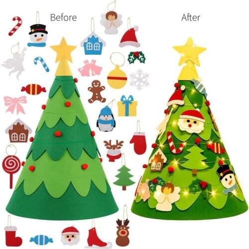 Felt Christmas tree DIY Felt Christmas tree custom Christmas decoration three dimensional Felt Christmas tree Christmas presents