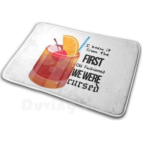 I Knew It From The First Old Fashioned We Were Cursed Mat Rug Carpet Anti-Slip Floor Mats Bedroom Swiftie All Too Well Debut