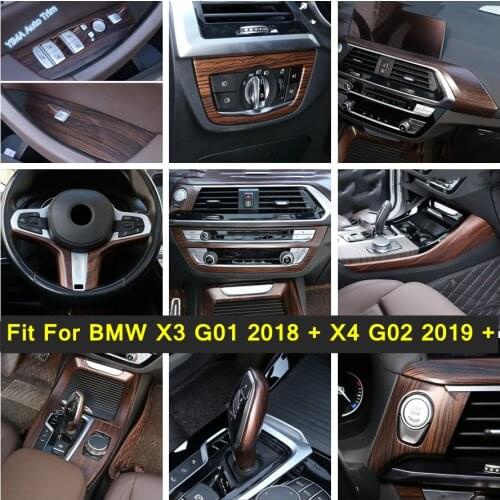 Seat Back Net Frame Start Stop Engine Push Button Cover Trim Stickers ABS For BMW X3 G01 2018 - 2021 X4 G02 2019 - 2021 Interior