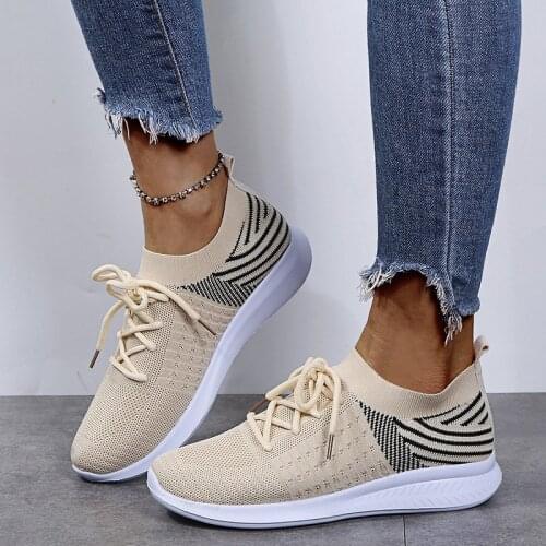 2021 Women Flat Platform Shoes Woman Sneakers for Women Breathable Mesh Tenis Ladies Shoes for Sock Sneakers Zapatillas Mujer
