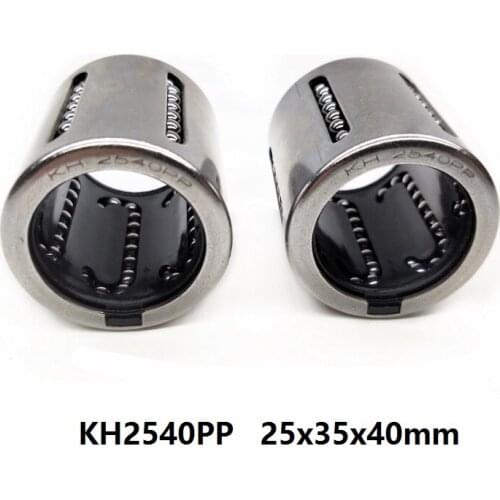 20pcs/lot KH2540PP linear ball bearings pressing linear bushing for 25mm shaft rail cnc router 25x35x40mm KH PP