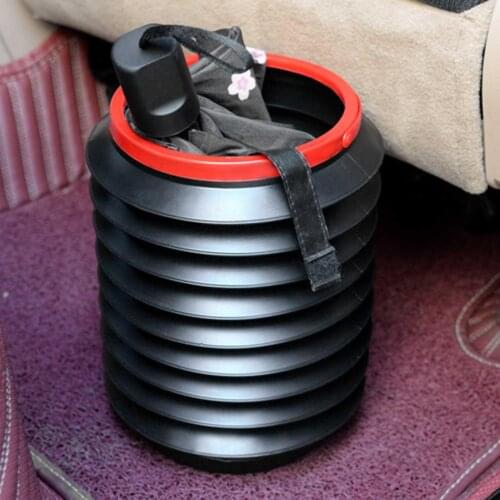4L Multifunctional Telescopic Water Bucket Folding Storage Bin Portable Mini Car Interior Trash Can Auto Styling Accessories