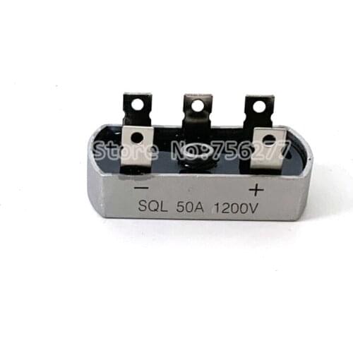 5pcs/lot 50A 1200V Aluminum Metal Case 3 Phase Diode Bridge Rectifier 50Amp SQL50A Module