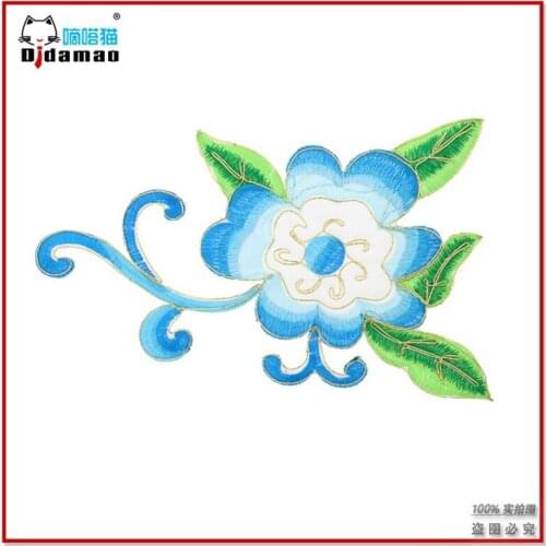 50pcs/lot Flower Plant Embroidery Patches Letters Clothing Decoration Accessories Diy Iron Heat Transfer Applique