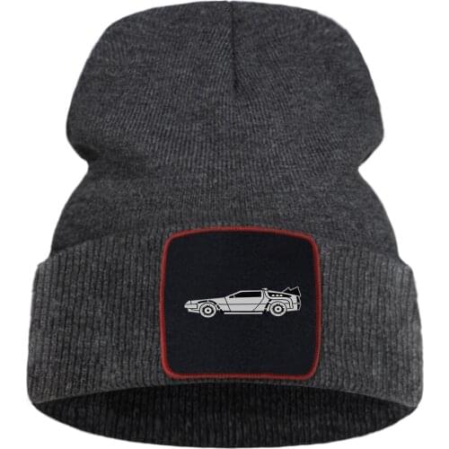 A Car Cool Printing 2021 Hot Hats For Women Autumn Soft Warm Harajuku Mens Knitted Hat Outdoor Hip Hop Casual Man Winter Caps