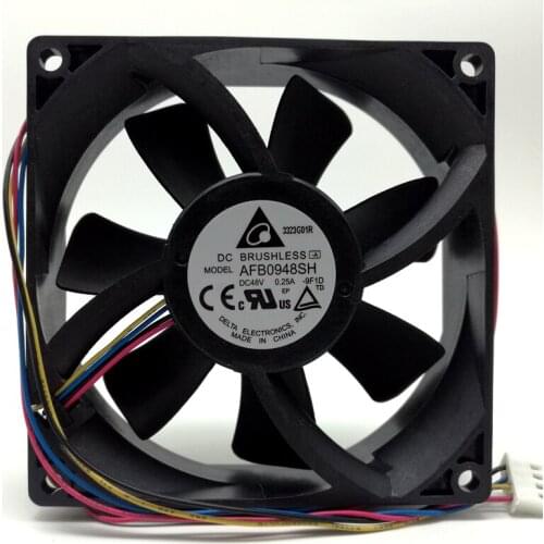 AFB0948SH For Delta 9025 48V Double Ball High Volume PWM Fan 9cm Communication Converter Fan