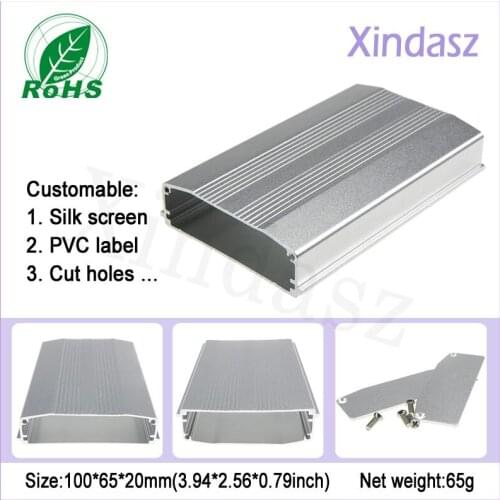 100*65*20mm aluminium enclosure box electronic enclosures aluminum, aluminum amp case