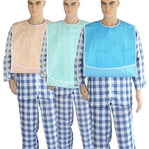 Large Waterproof Adult Mealtime Bib Protector Disability Aid Clothes Washable Apron