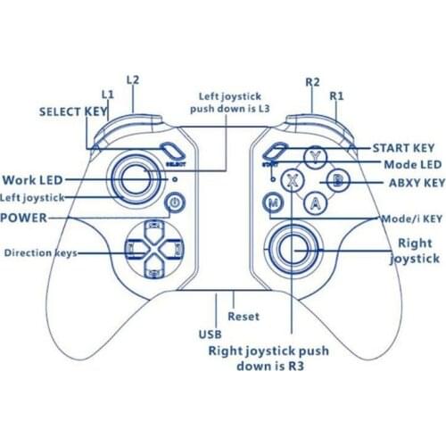 28EA Mocute-053 Bluetooth-compatible Gamepad Phone Joypad PC Wireless For VR Smartphone Smart TV VR Remote Control Game Pad