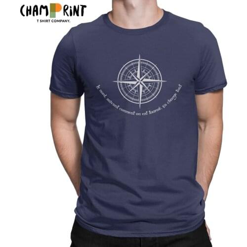 Kaamelott Inspiration King Arthur T Shirt Men 100% Cotton Fun T-Shirts Crew Neck Tees Short Sleeve Tops Unique