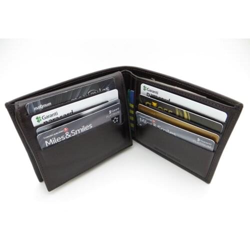 Genuine Leather Wallet | İsme Special Wallet | 12,5x10 Horizontal | TM 1330-4 Gift Wallet