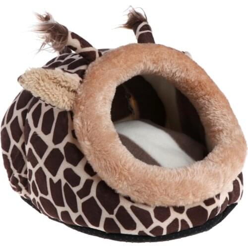 Cute Giraffe Small Animal Hamster Bed Hammock Rat Hedgehog Squirrel House Nest Pad For Cage